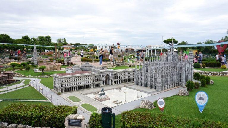 Theme park Italy in Miniature or Italia in Miniatura in Rimini, Italy