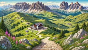 "Rifugio Bolzano in Alpe di Siusi: A Recommended Trail in the Dolomites AI